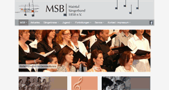 Desktop Screenshot of maintal-saengerbund.de