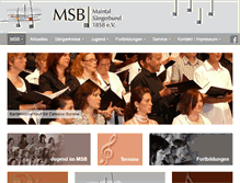 Tablet Screenshot of maintal-saengerbund.de